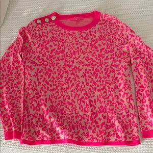 Lilly Pulitzer  Leopard Print Sweater